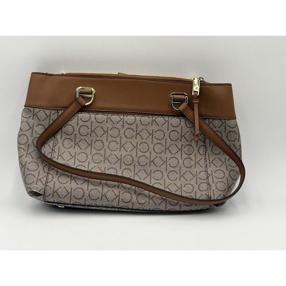Calvin Klein Handbag In Almond Khaki Caramel  — Brand New No Tag - Picture 6 of 10